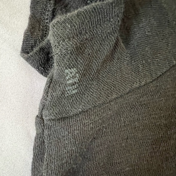 ATM Anthony Thomas Melillo Slub Jersey Schoolboy Crew Neck Tee - Black - Picture 5 of 8